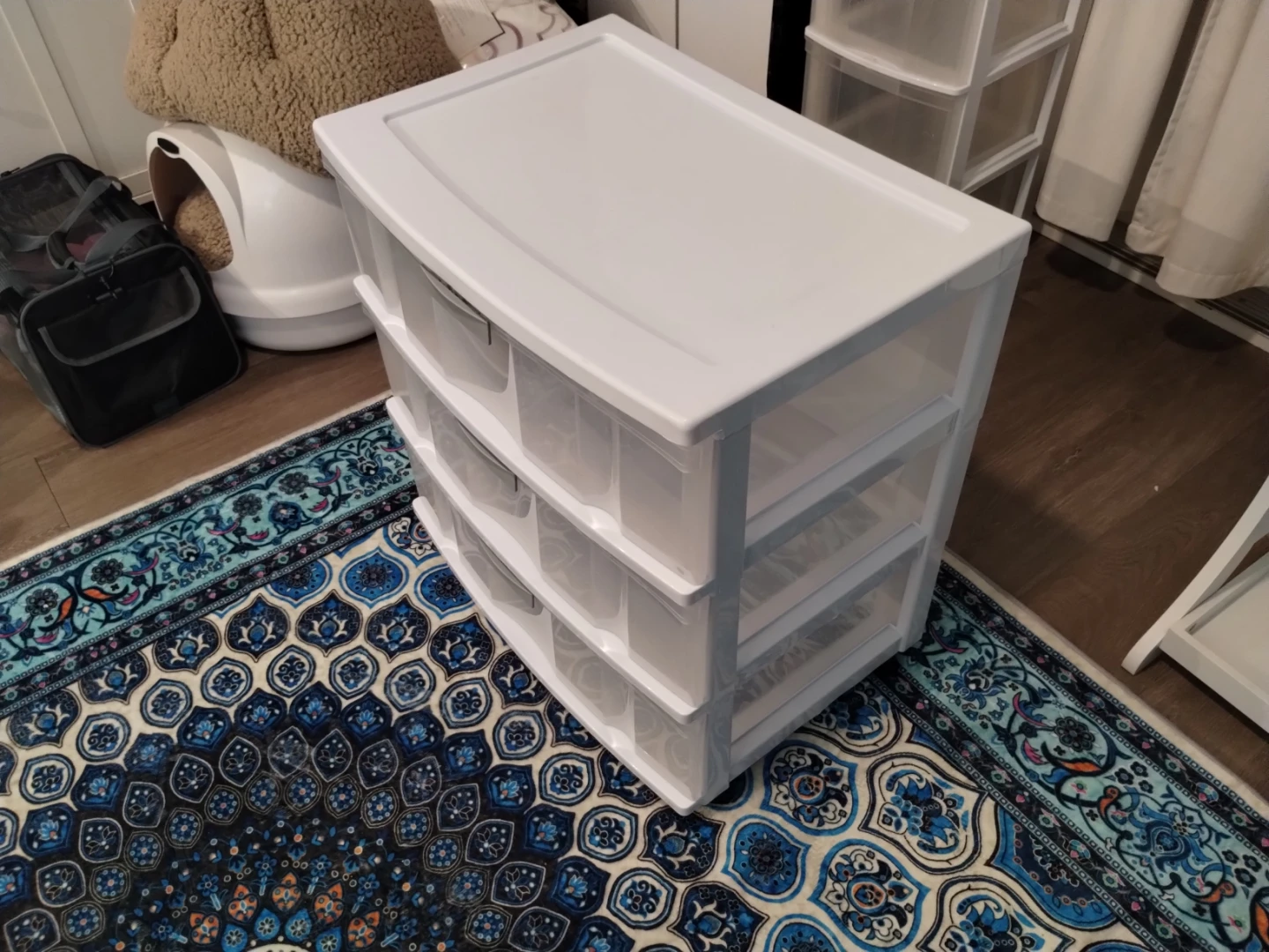 White 3-Drawer Storage Unit - photo 3