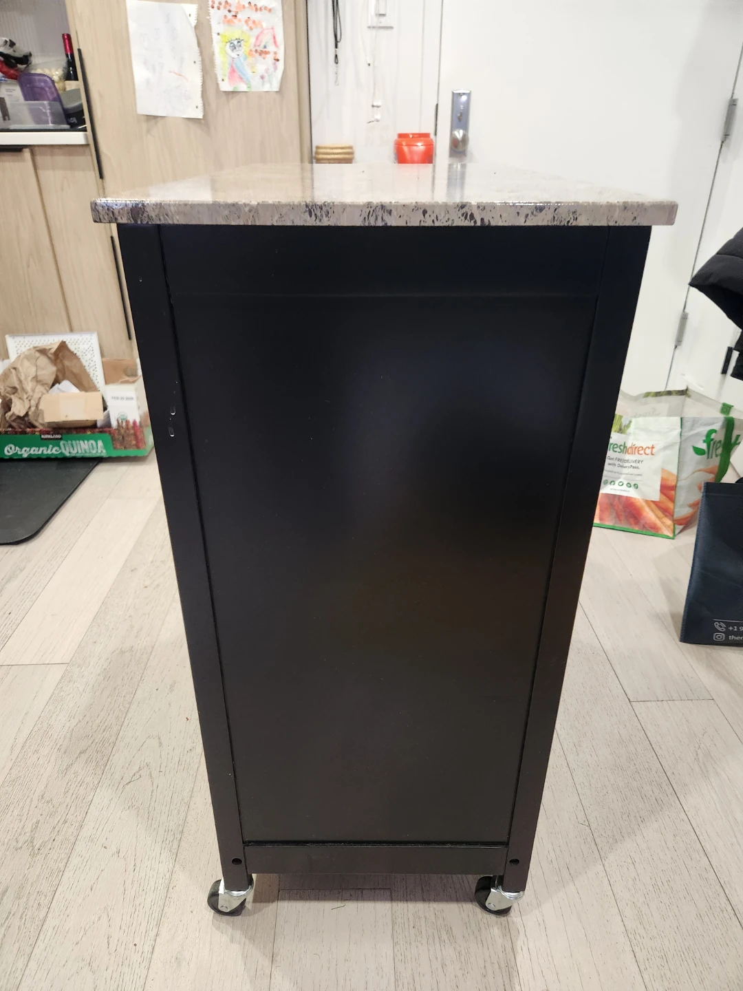 Kitchen Island Cart - Black - photo 4