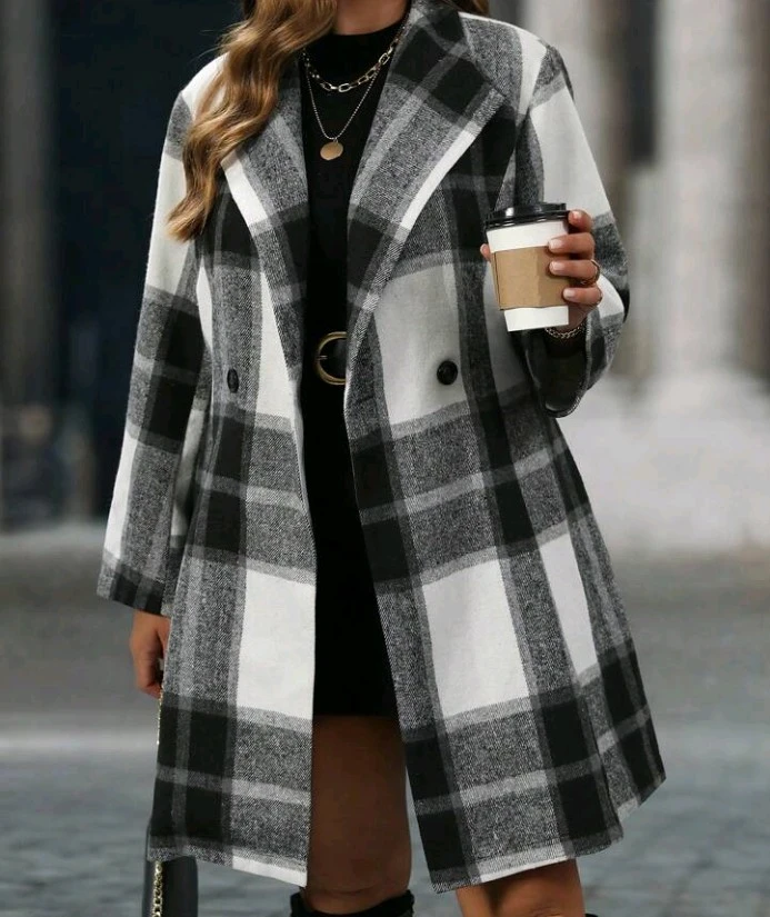Plus Size Plaid Casual Jacket 3x - photo 3