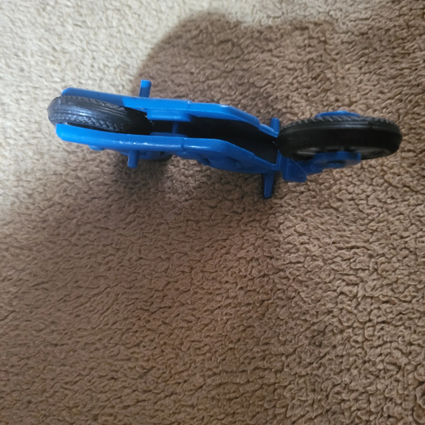 Blue Plastic Motorcycle Toy - photo 4