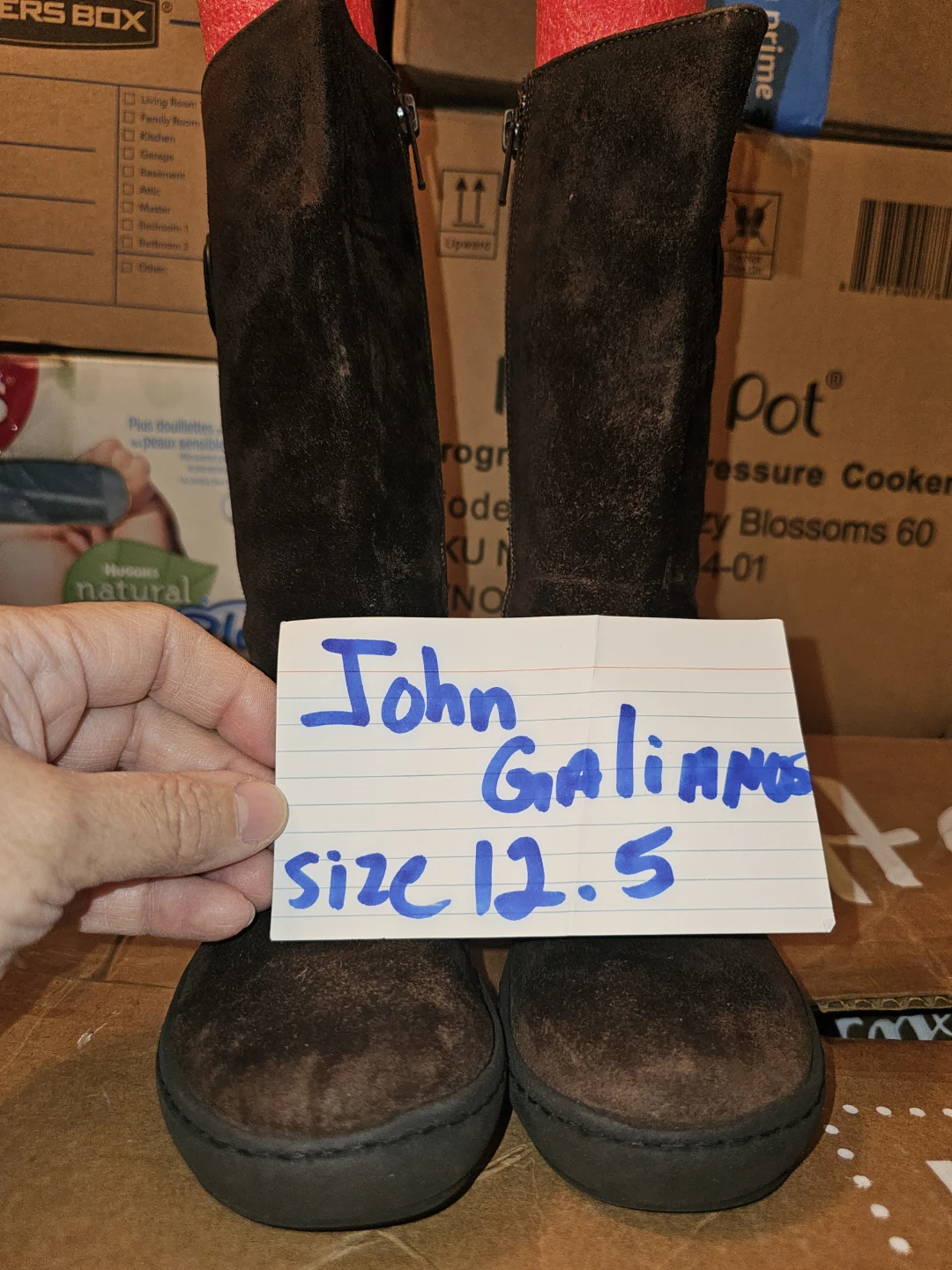 John Galliano Suede Boots for Girls - photo 2