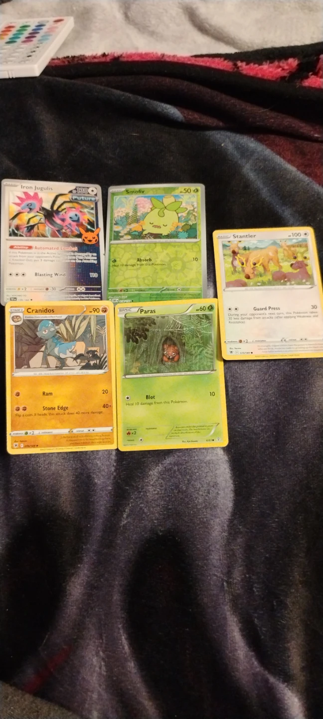 Pokemon Cards: Iron Jugulis, Smoliv, Cranidos & More