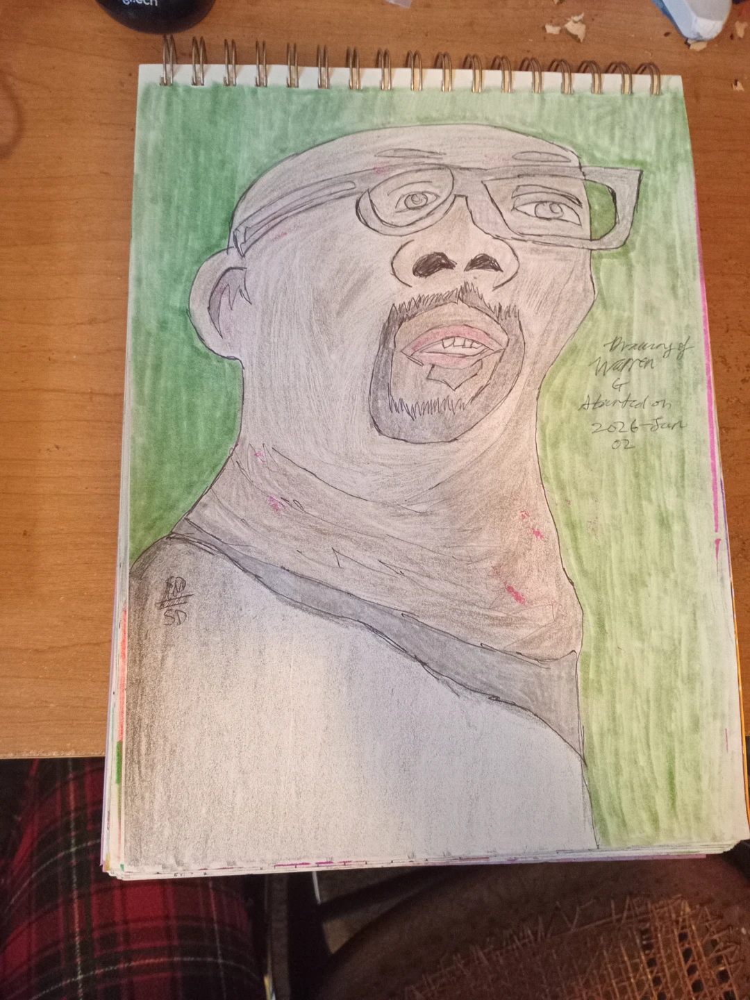 Warren G Black Guy Caricature Drawing  by Custom Artist Sherwin - photo 4
