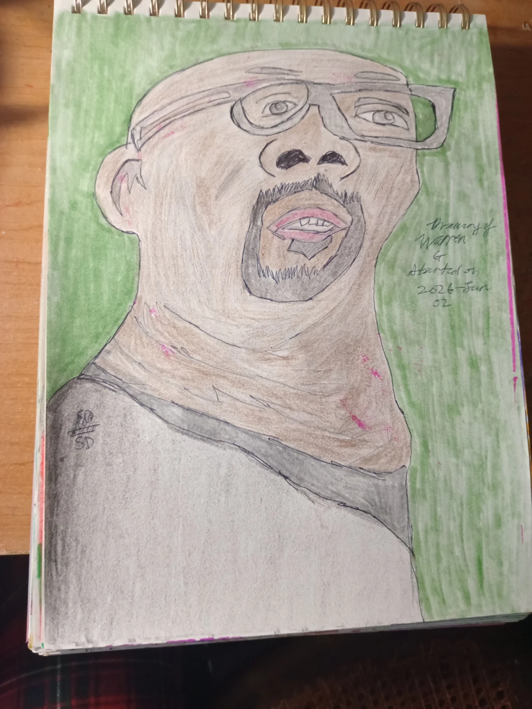 Warren G Black Guy Caricature Drawing  by Custom Artist Sherwin - photo 5