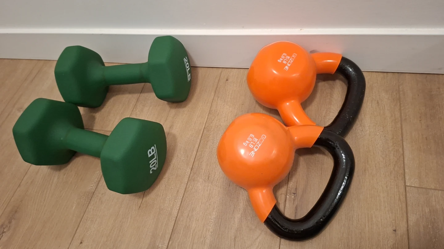 20lb Dumbbells & GoZone Kettlebells