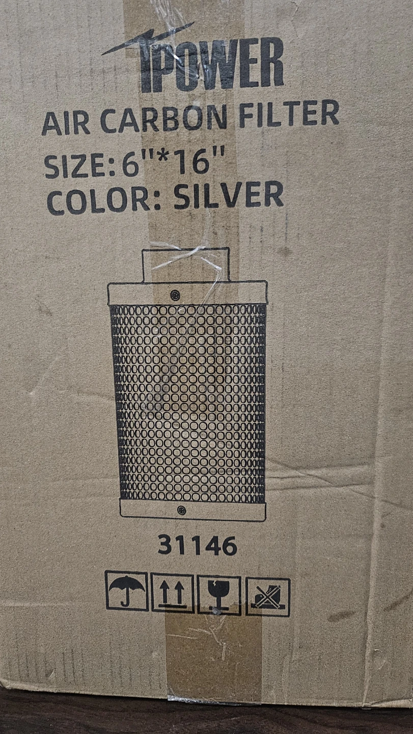 iPower Air Carbon Filter 6"x16" Silver - photo 2