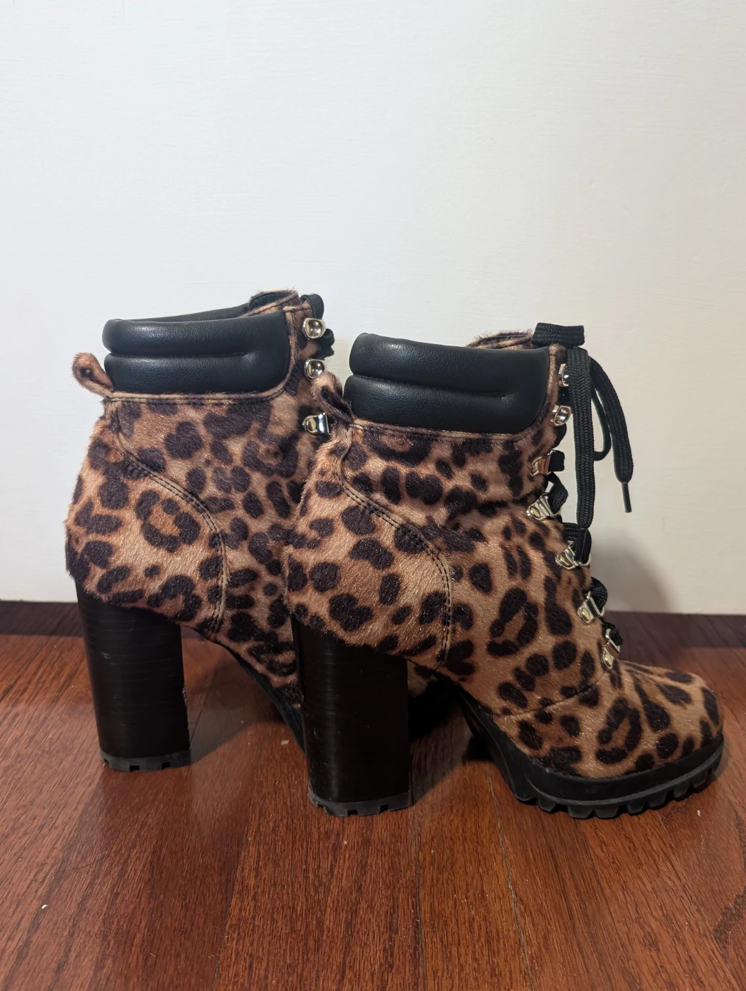 Aldo Leopard Print Heeled Boots - Size 7 - photo 4