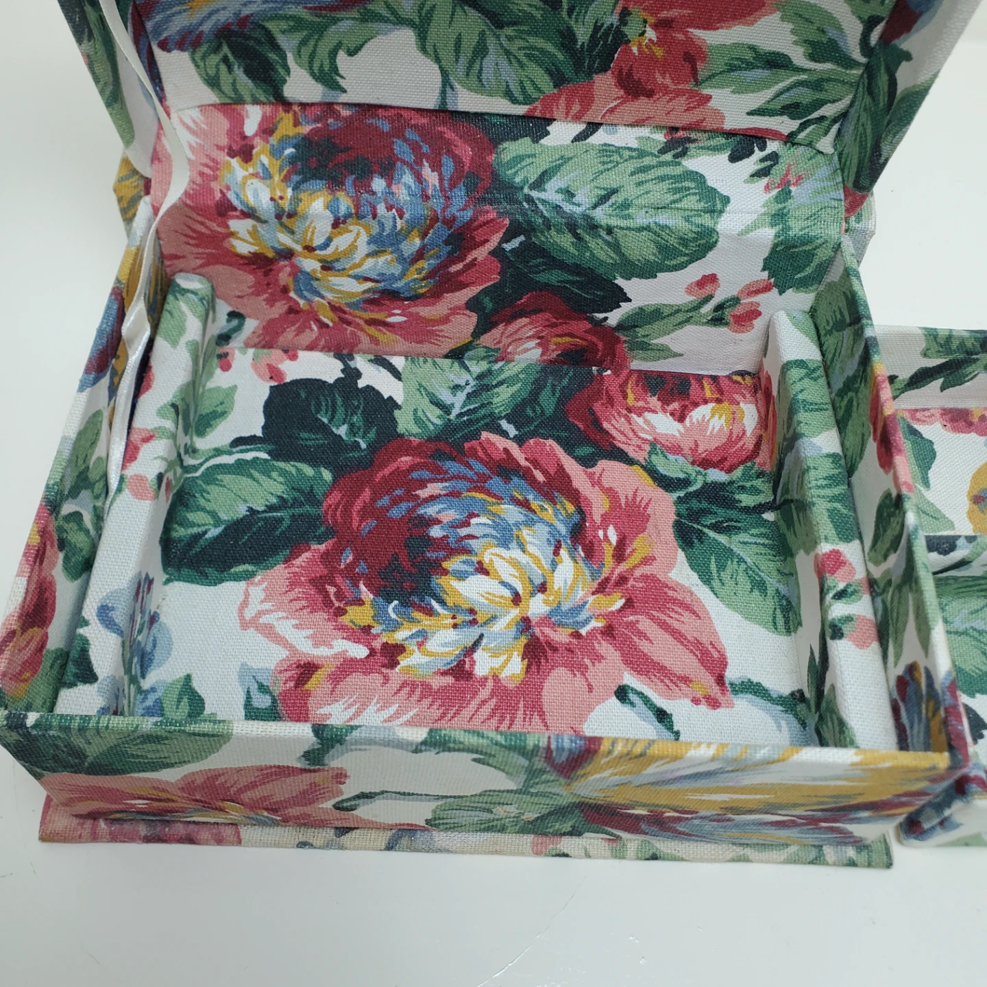 Free Floral Fabric Storage Box Organizer - photo 4