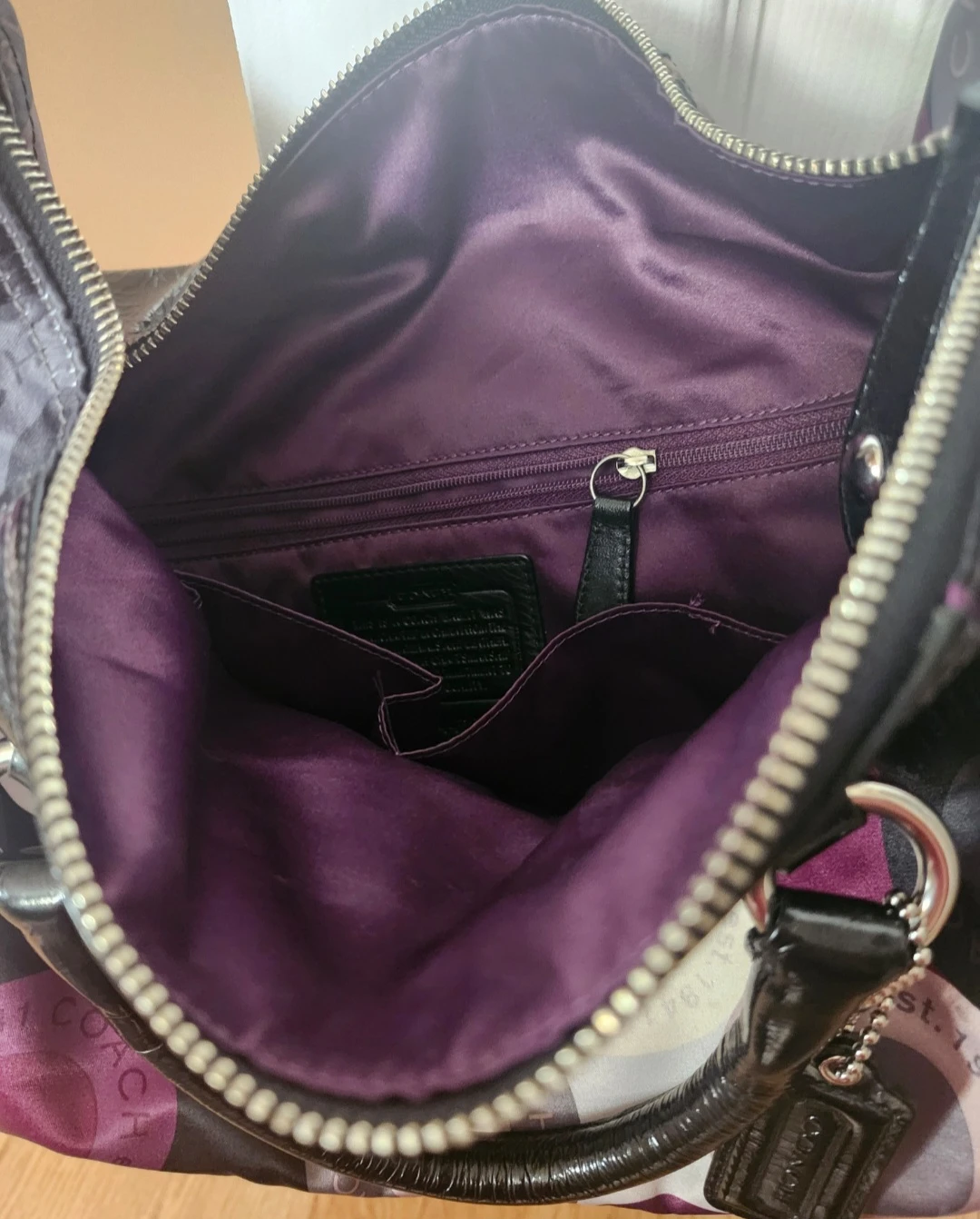 Coach Black & Purple Ladies Purse - photo 3