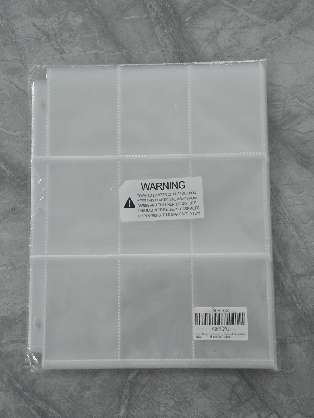  9 Pocket Card Page, 35 Pages of Card Sleeves for Tradin