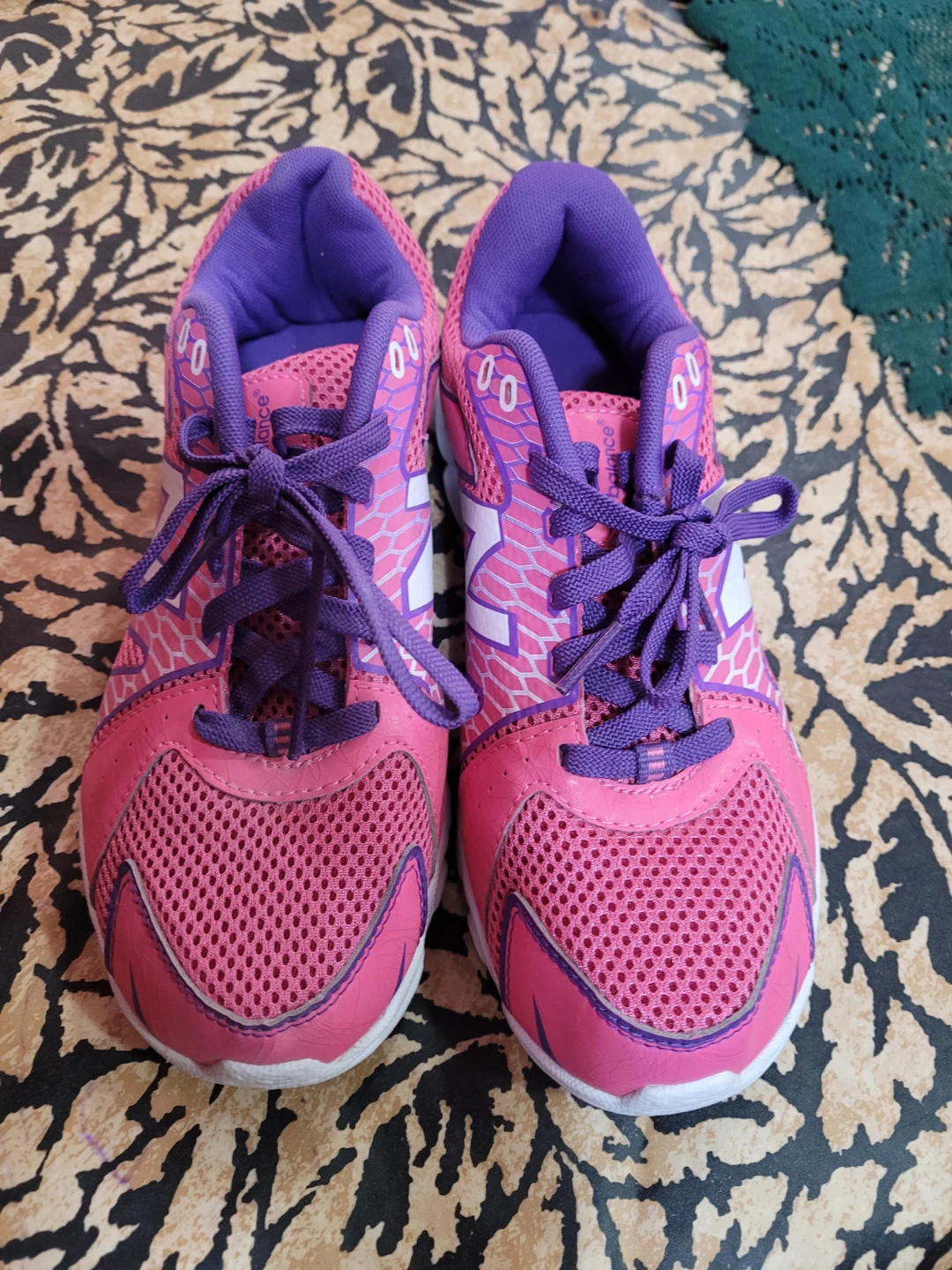 New Balance KJ700PPY Running Shoes - Pink/Purple Size 4