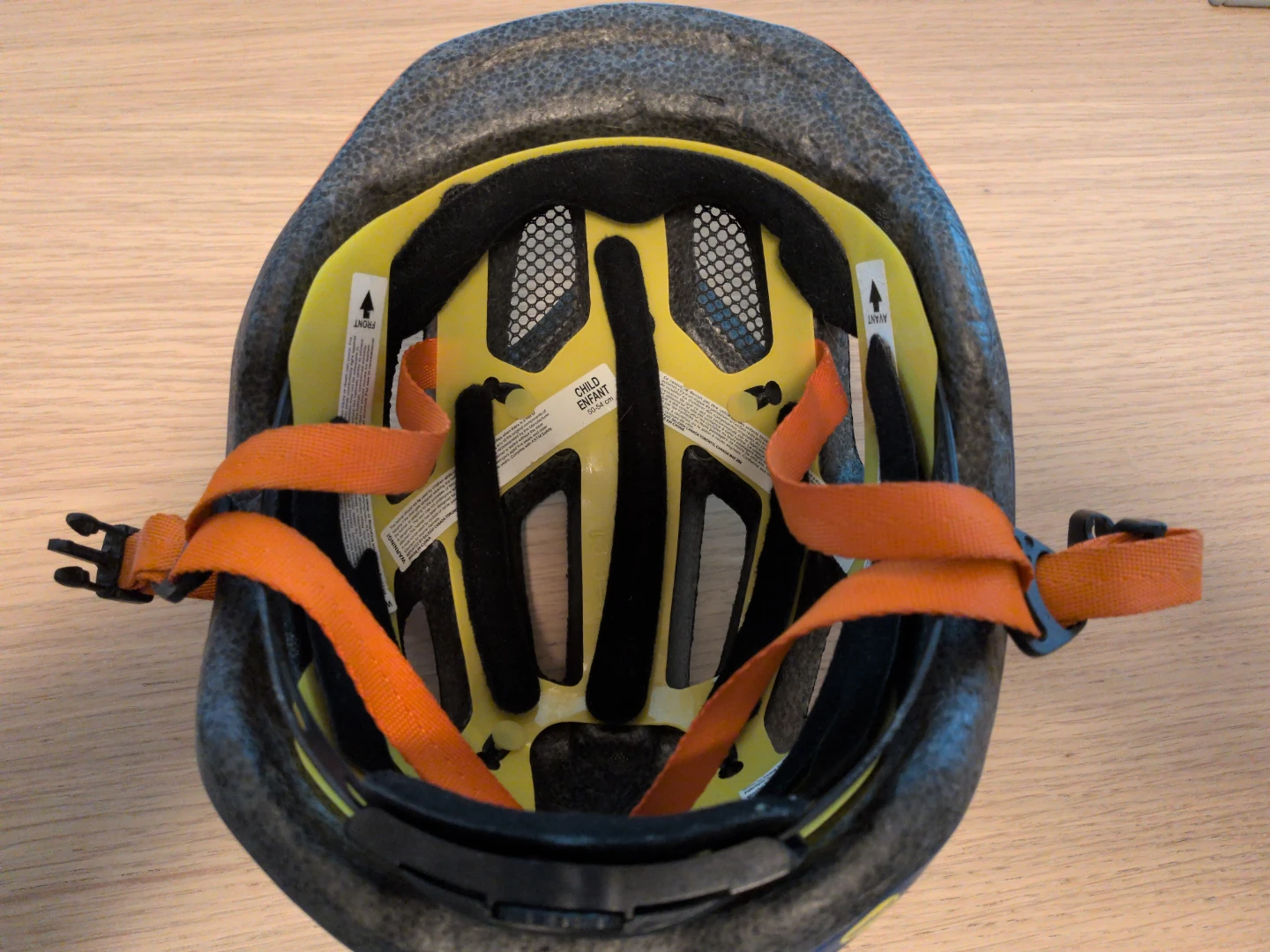 Raleigh Child Bike Helmet - Blue & Orange - photo 2
