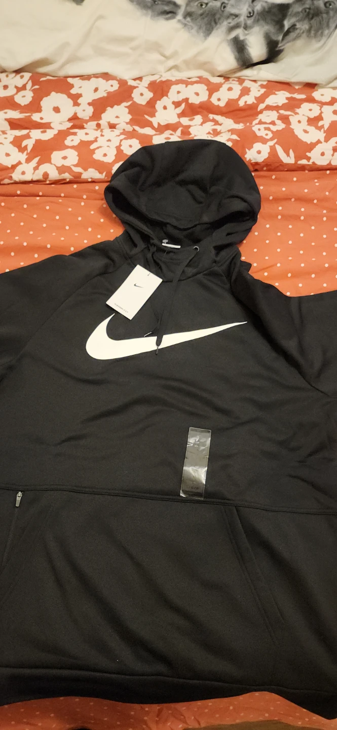 (NEW) Nike Men's Black Training Hoodie Size L - photo 3