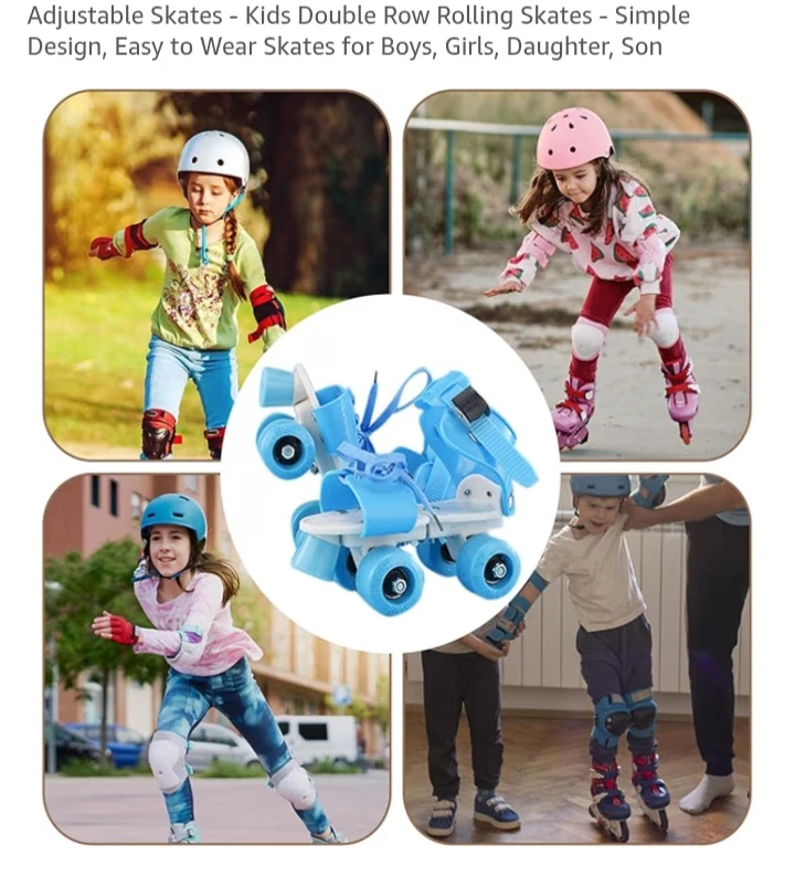 🥕 NEW!  MOMSBIEND Purple Adjustable Roller Skates (Size 6C-12C)