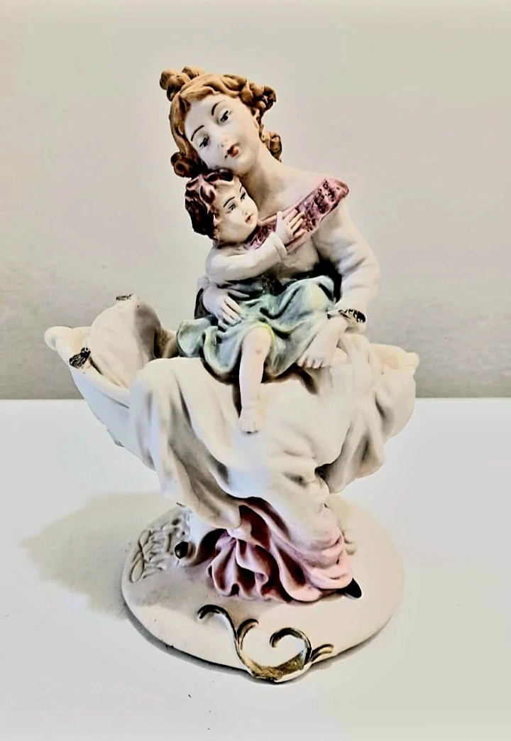 Signed Miriam Italian Capodimonte Porcelain Figurine