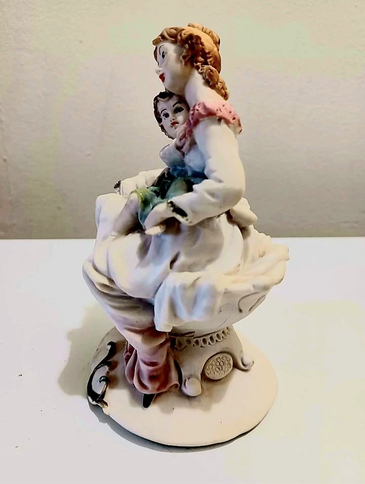 Signed Miriam Italian Capodimonte Porcelain Figurine - photo 2