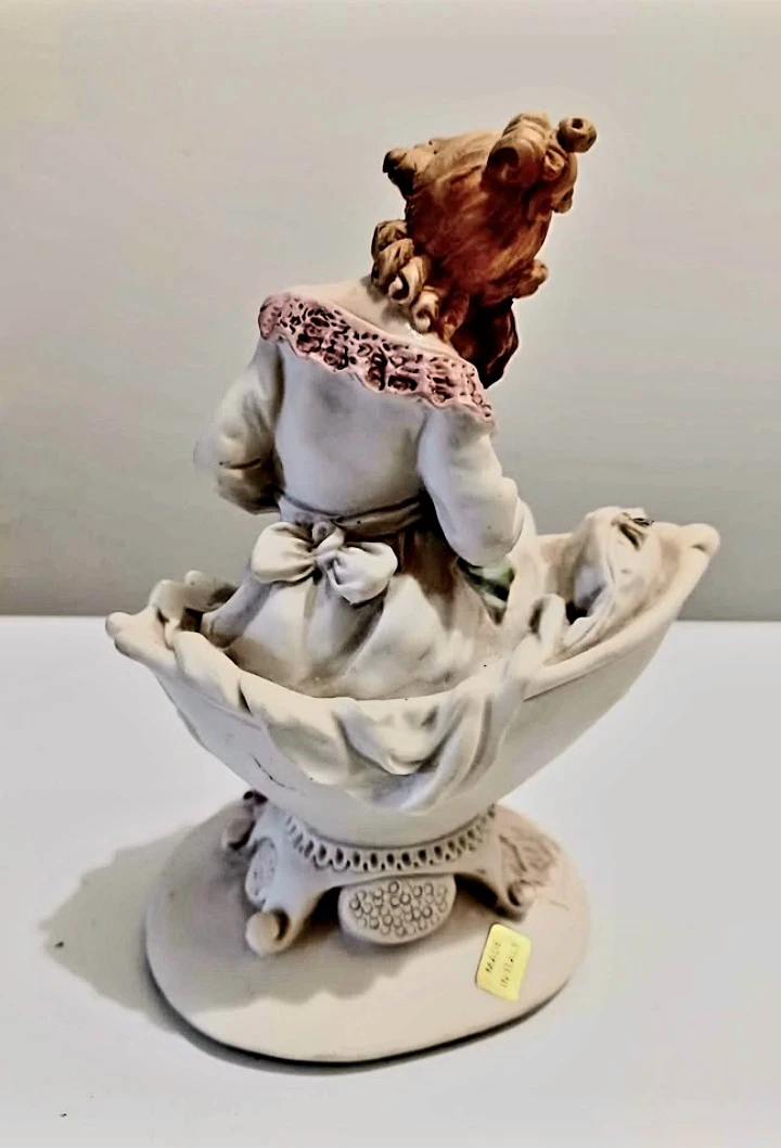 Signed Miriam Italian Capodimonte Porcelain Figurine - photo 3