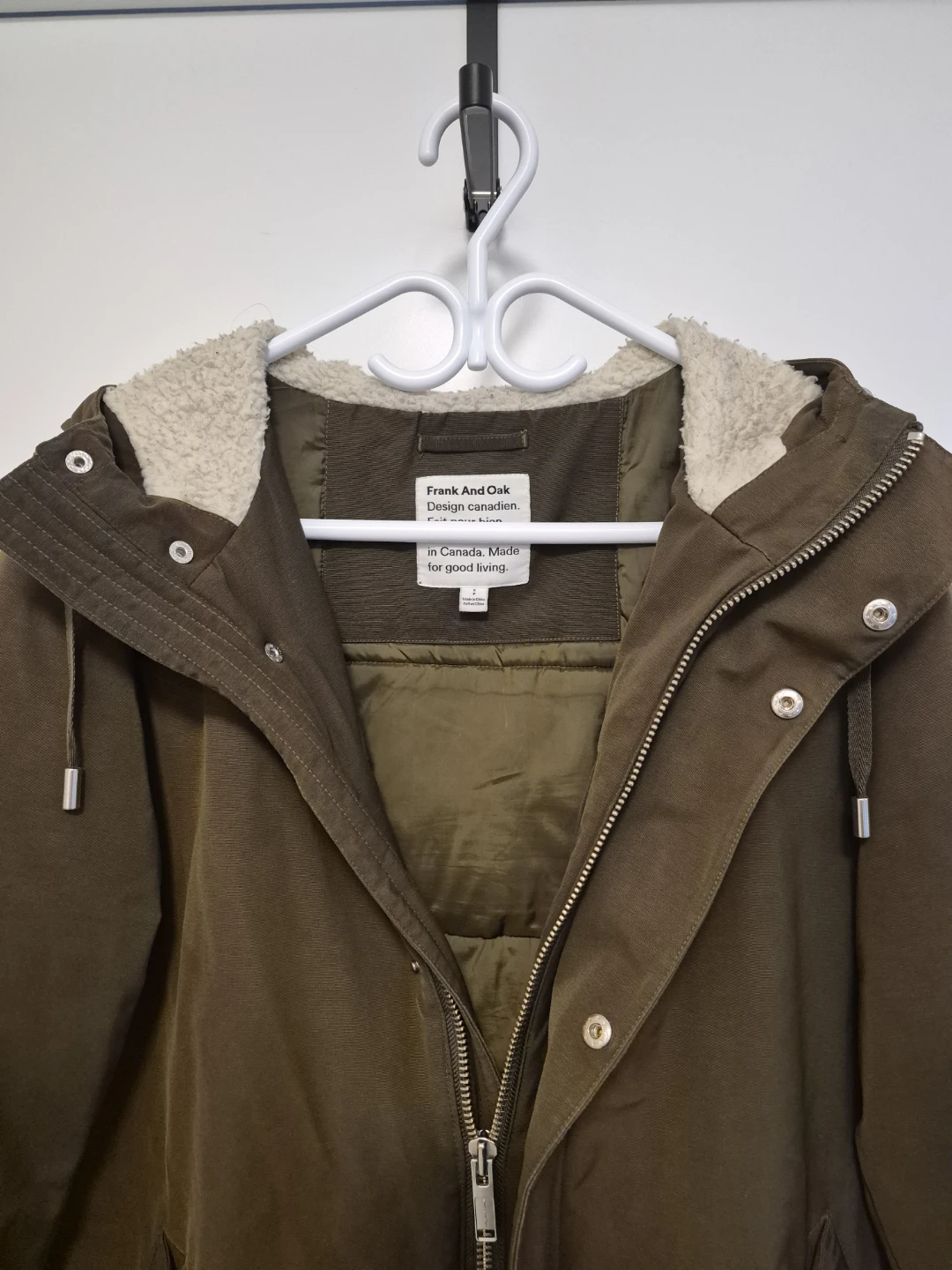 Frank And Oak Olive Green Winter Coat - photo 2