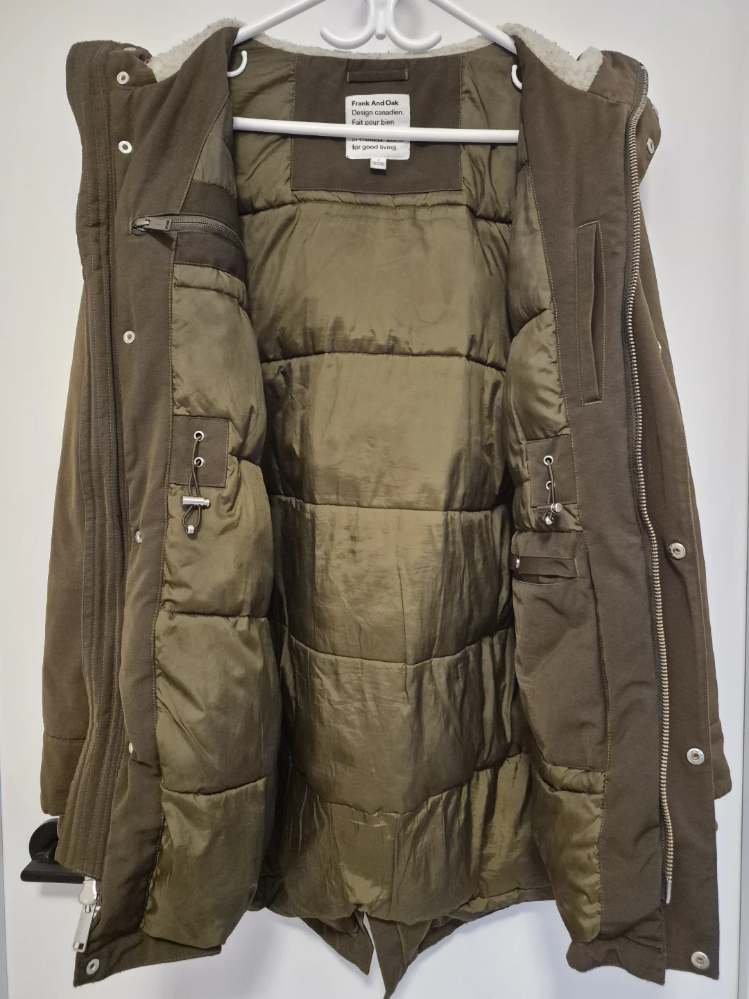 Frank And Oak Olive Green Winter Coat - photo 3