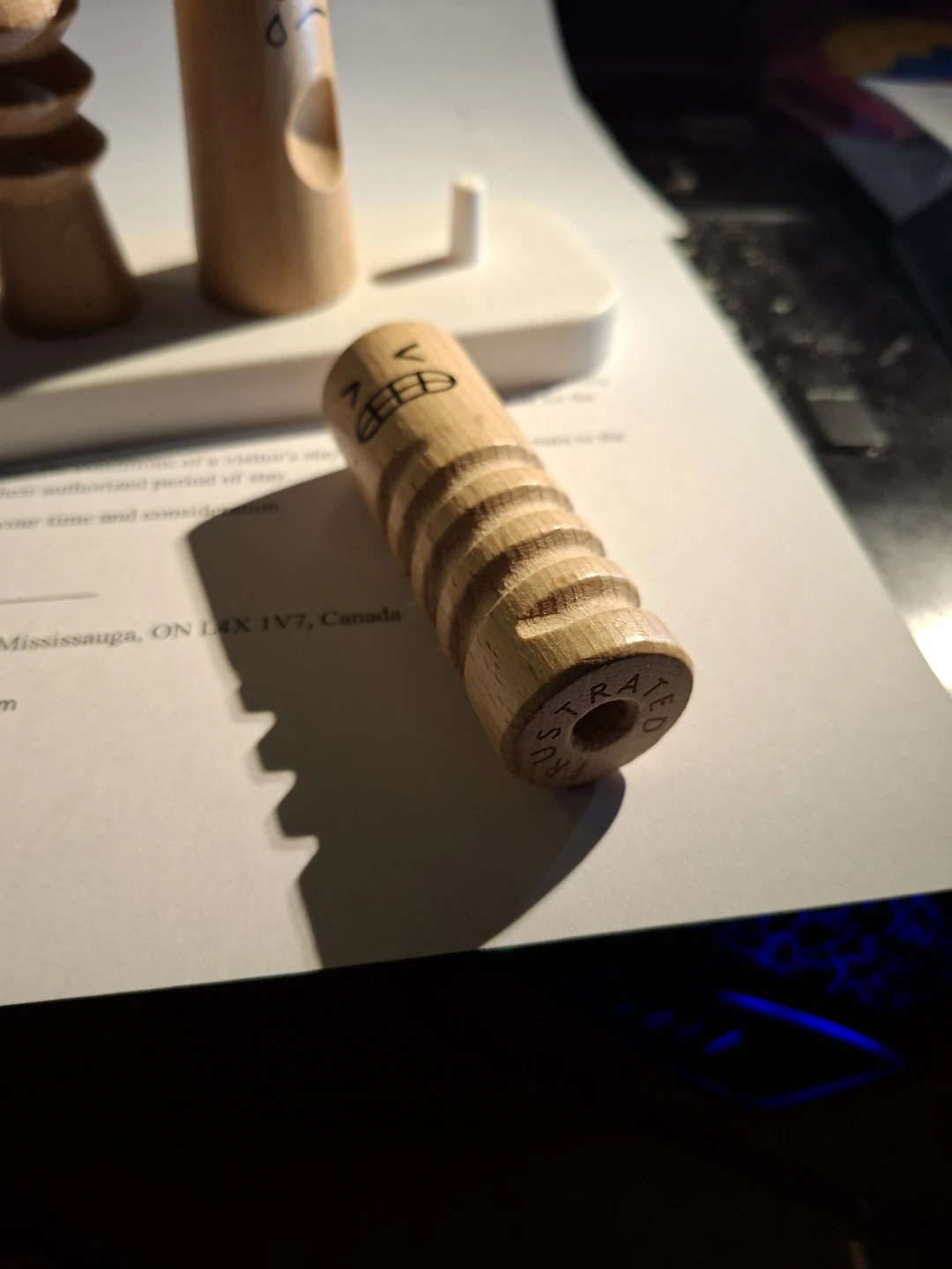 Wooden Figurines with Faces
