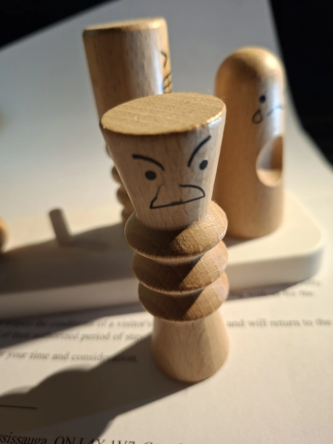 Wooden Figurines with Faces - photo 3