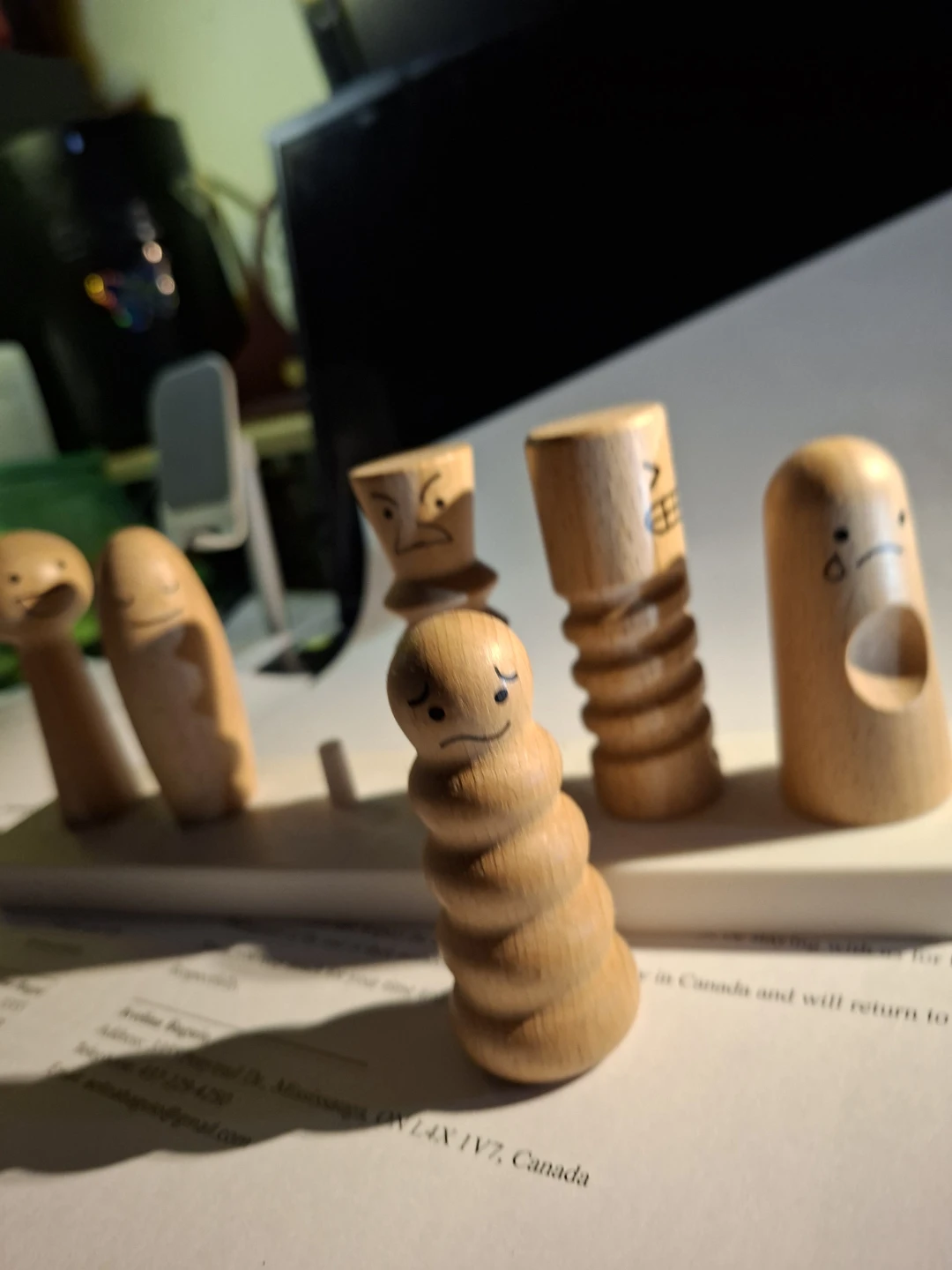 Wooden Figurines with Faces - photo 4