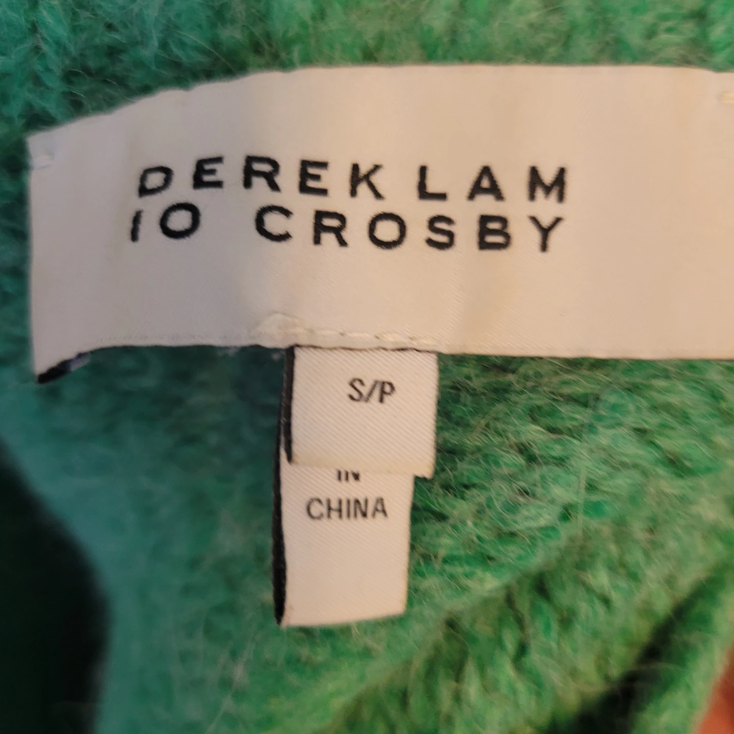 Derek Lam 10 Crosby Green Puff Sleeve Sweater Size S/P - photo 3