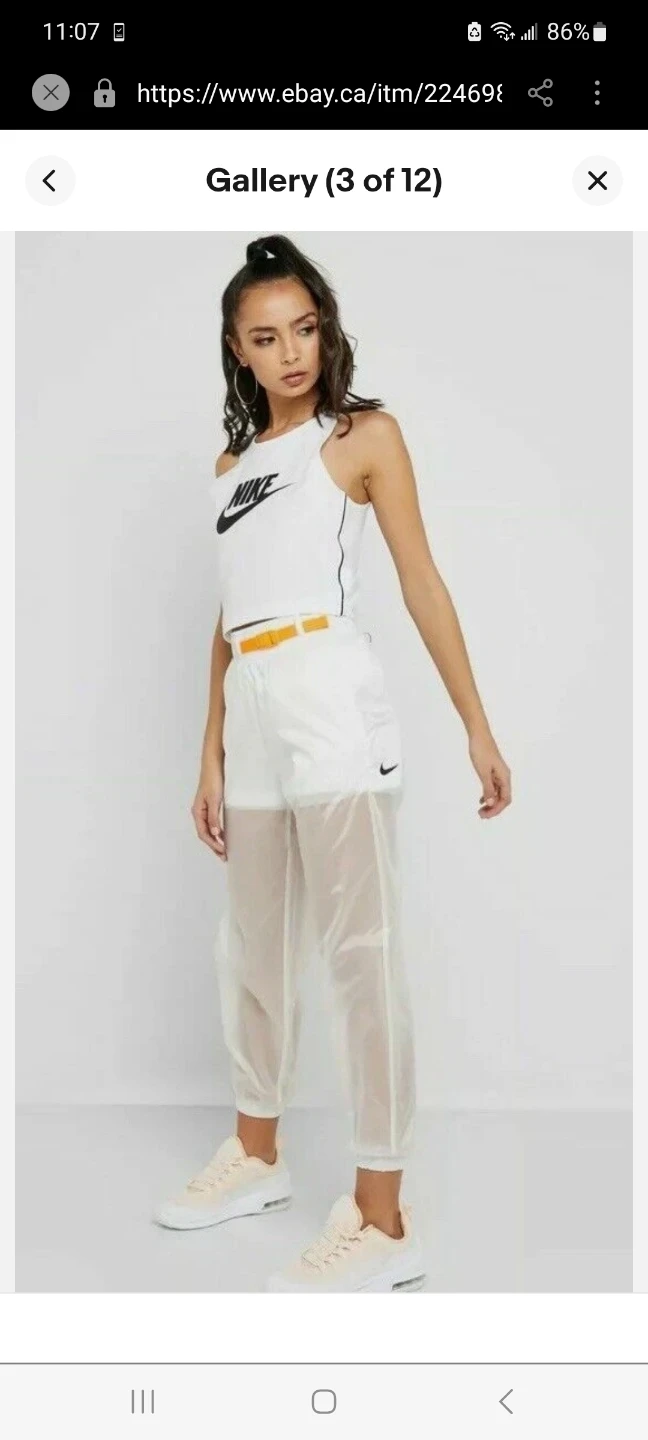 Nike white lightweight pants - photo 3