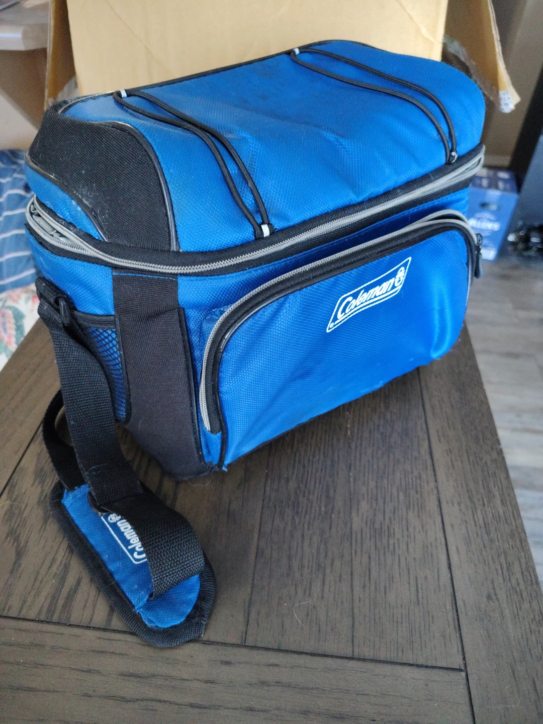 Coleman Blue & Black Lunch bag