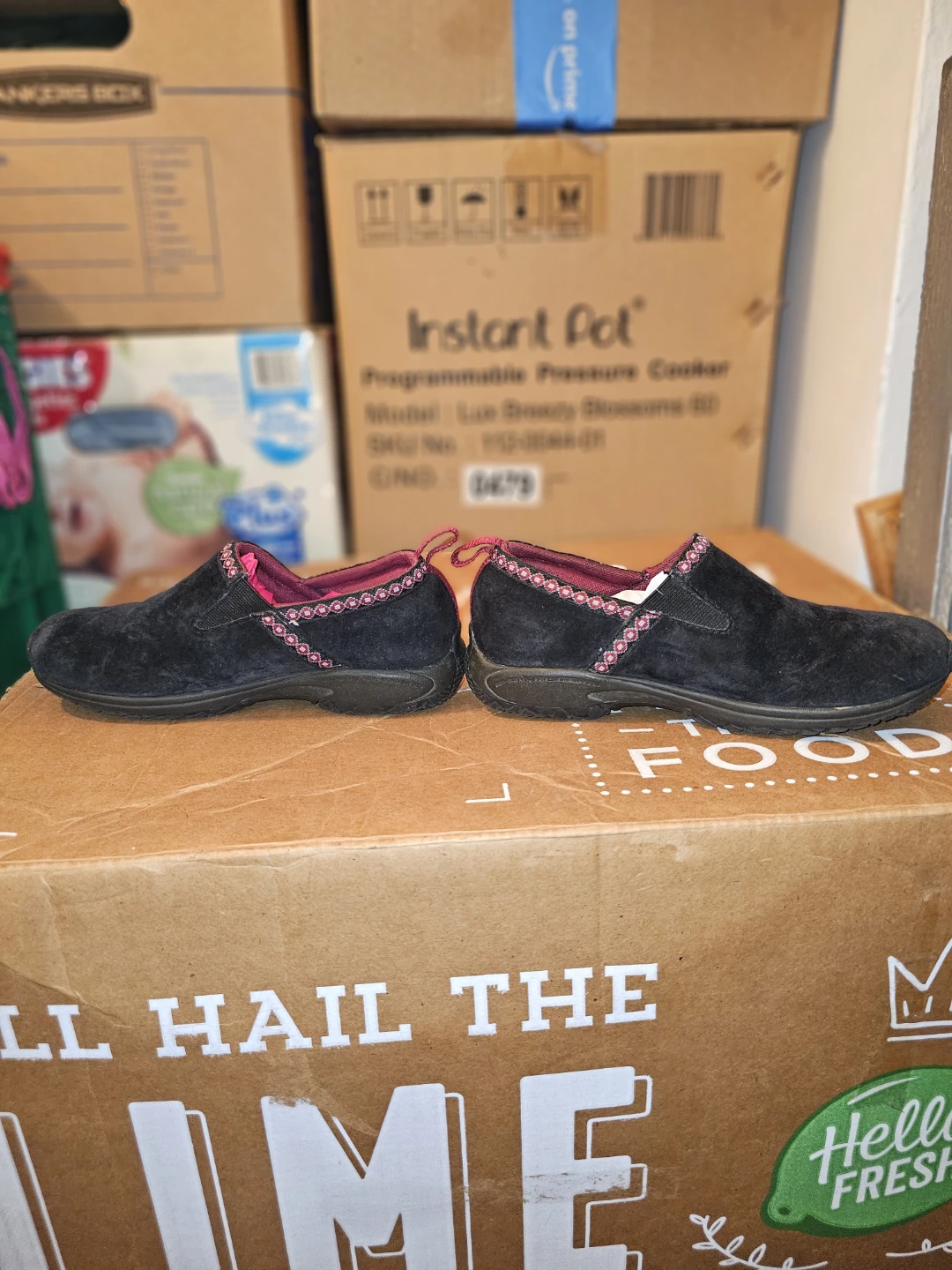 Merrell Black Suede Slip-On Shoes - photo 2