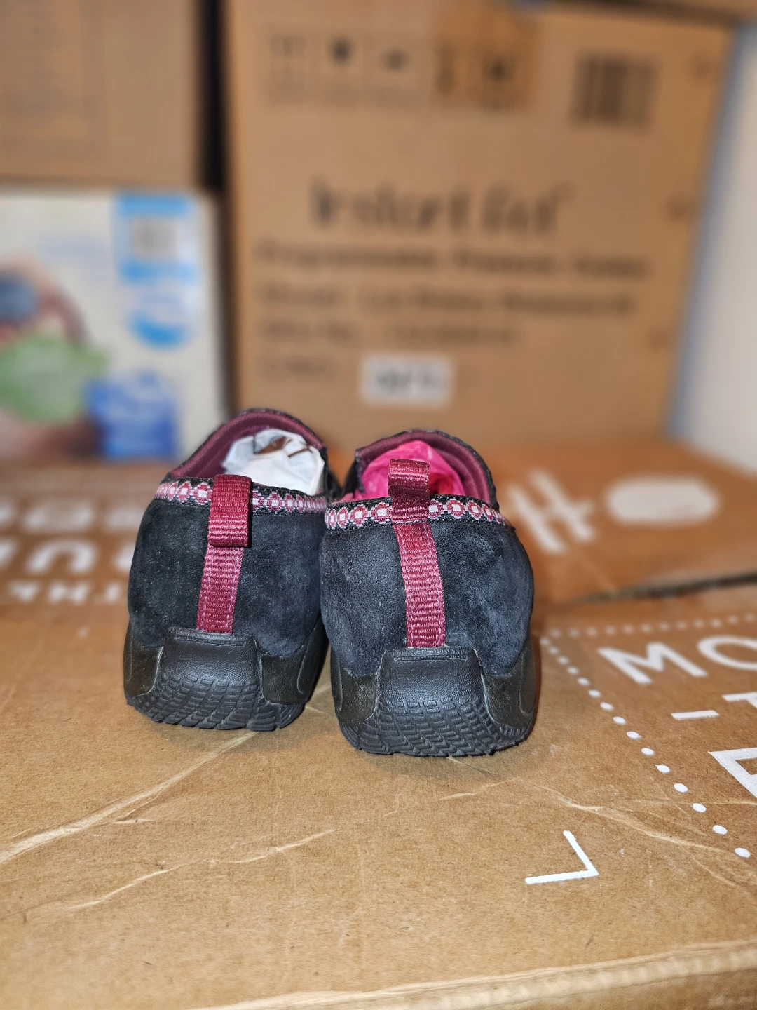Merrell Black Suede Slip-On Shoes - photo 3