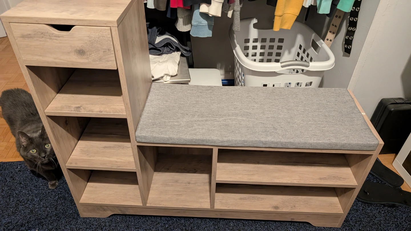 Entryway Bench with Shoe Storage
