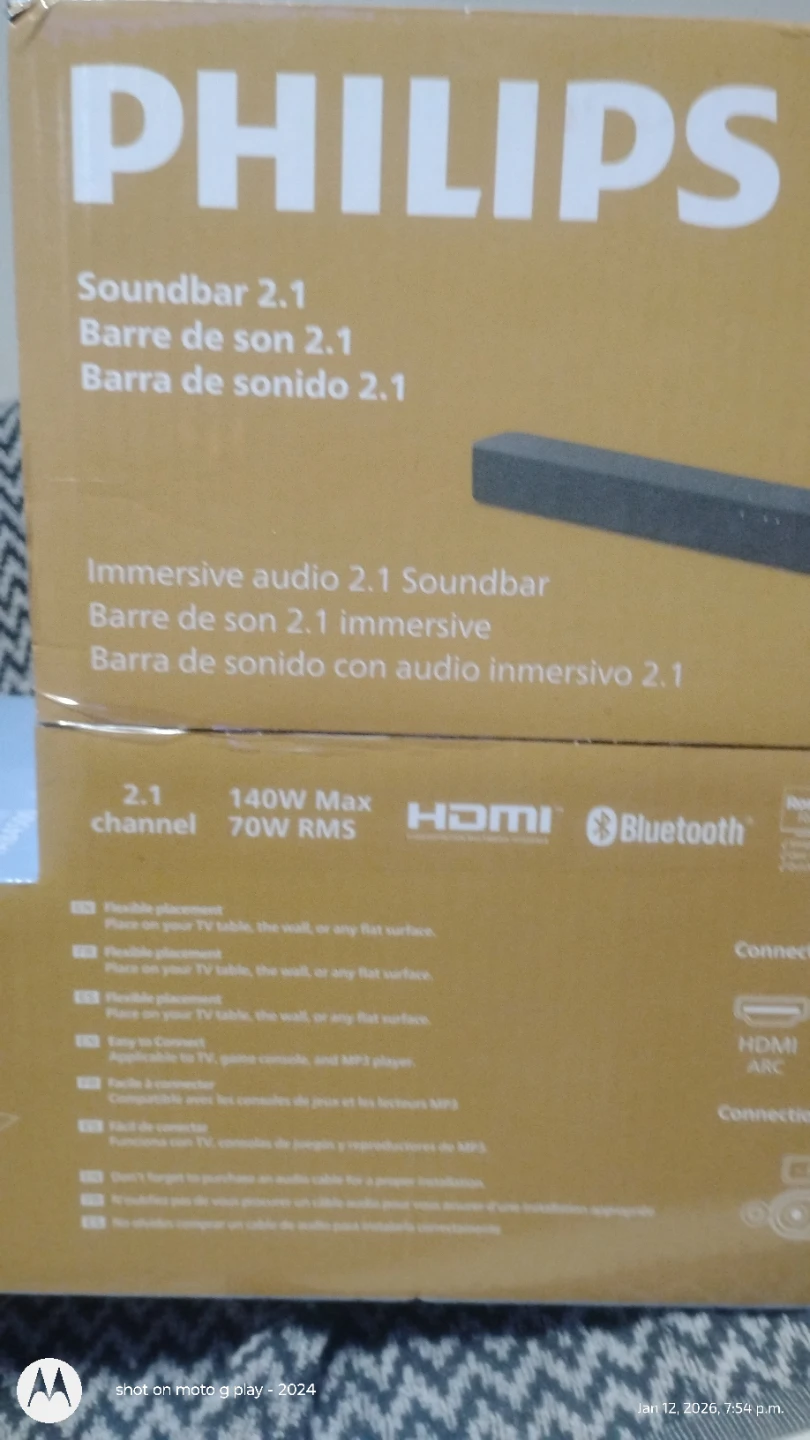 Philips TAB4305 Soundbar 2.1 Channel - New in Box! - photo 2