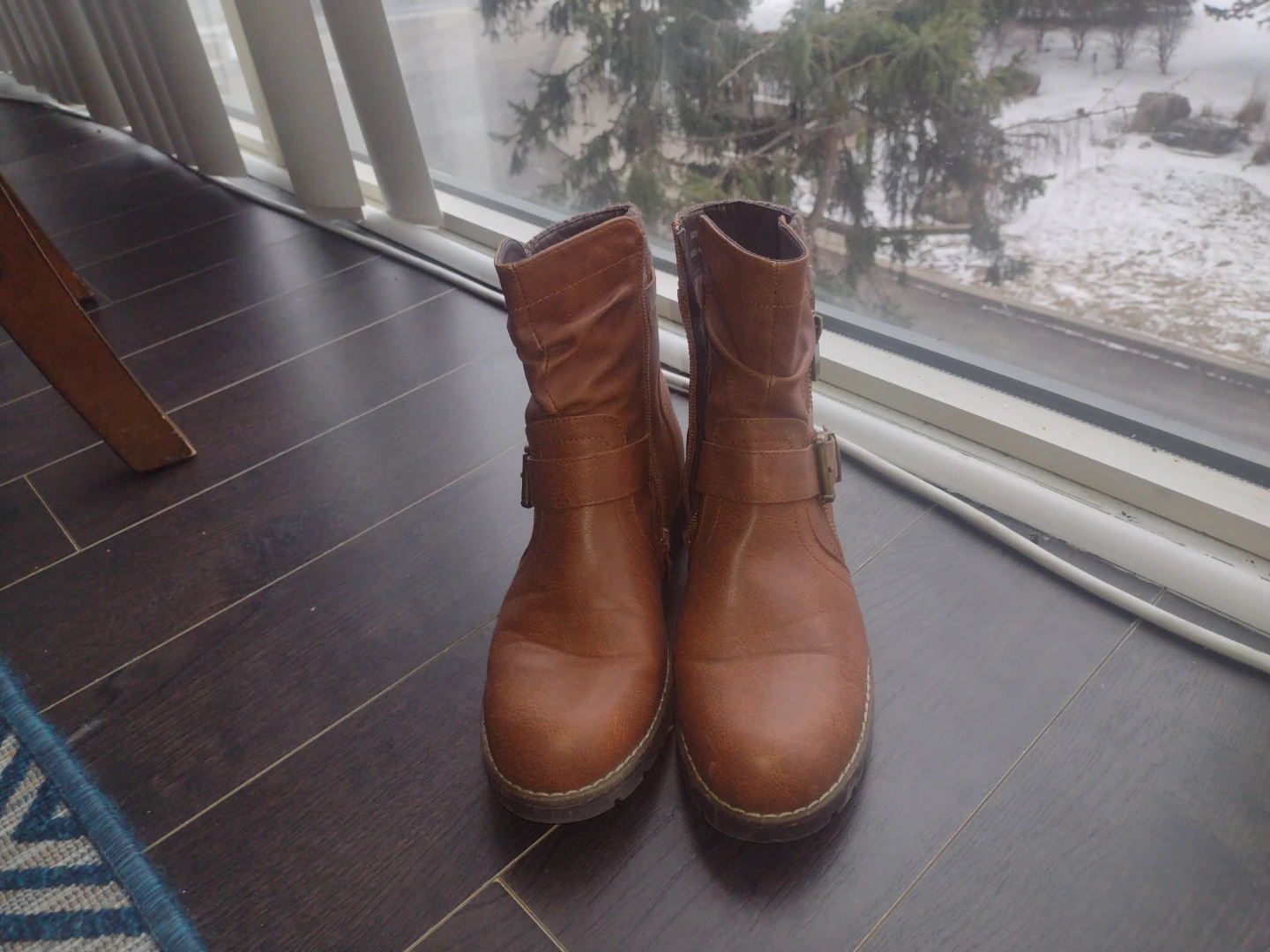 Brown Ankle Boots, Size 7
