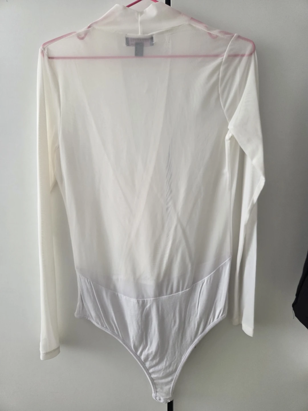 Ravaged White Long Sleeve Bodysuit - photo 2