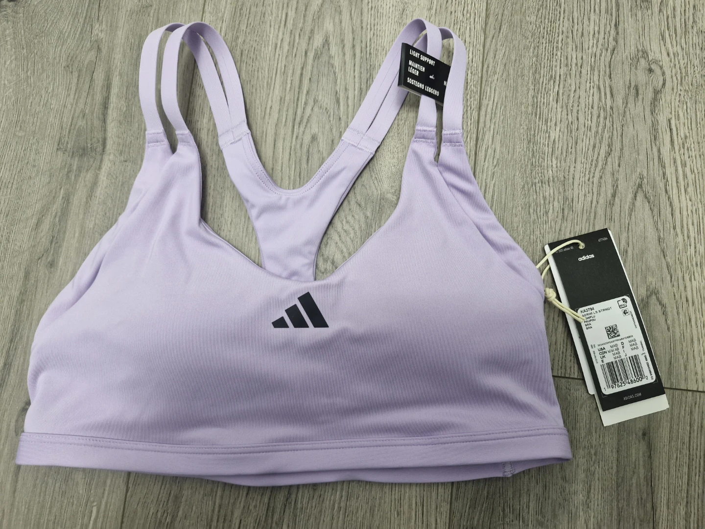 Adidas Aeroknit Light-Support Sports Bra - Size M