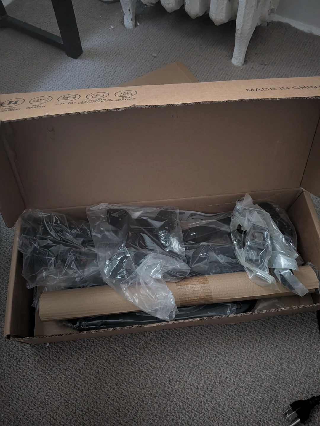 2x 24" Asus Desktop Monitors, Cables, and Dual Monitor Stand - photo 4