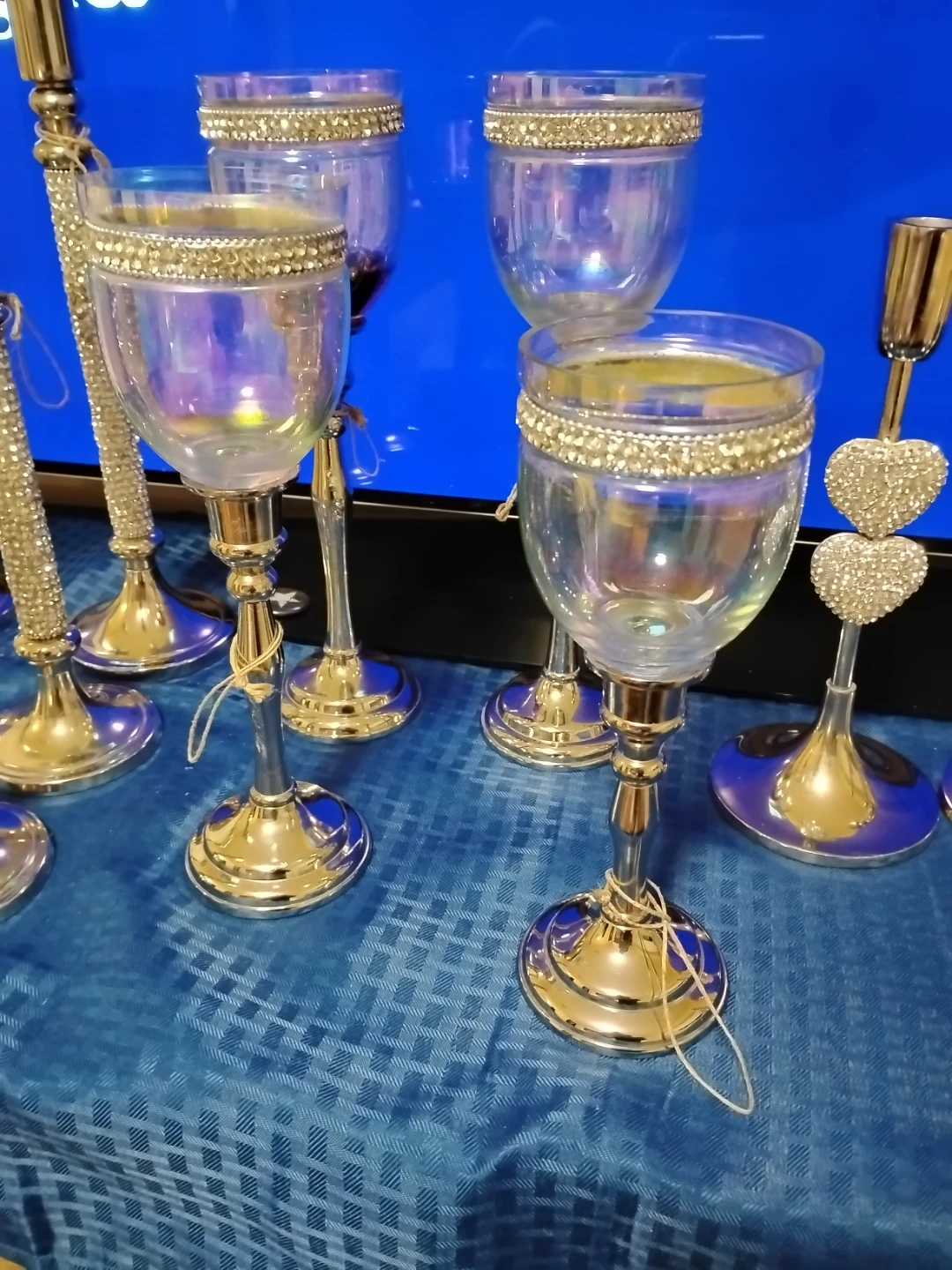 Exquisite Swarovski  Candle Ensemble Discerning Collectors