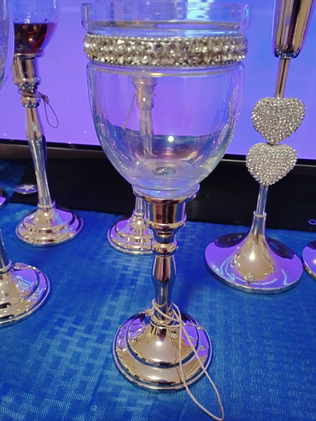 Exquisite Swarovski  Candle Ensemble Discerning Collectors - photo 3