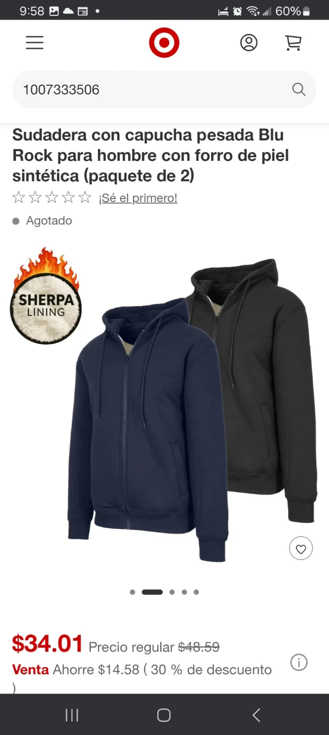 Blu Rock Men's Sherpa Lined Hoodie (2-Pack)