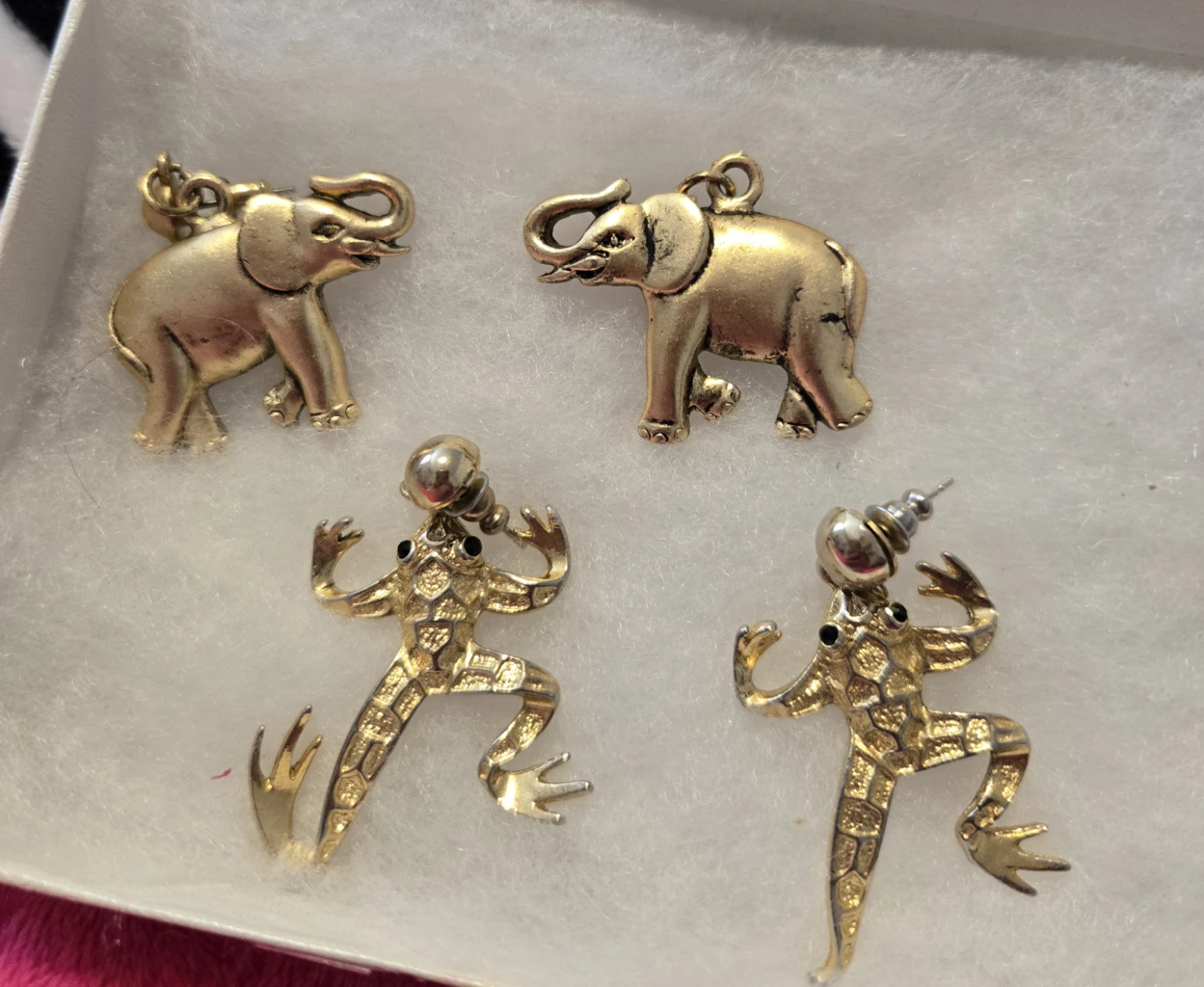 Animal Earrings - Frog & Elephant - photo 2