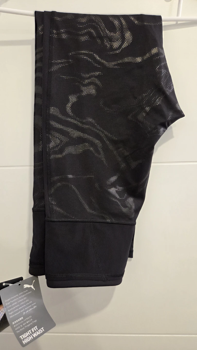 Puma Women's Black Tight Fit High Waist Leggings Size M