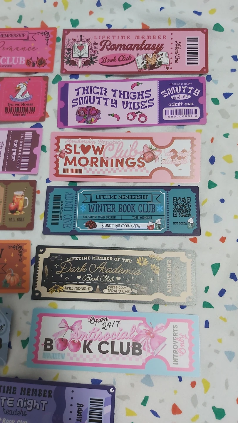 Book Club Tickets Bookmarks set - photo 2
