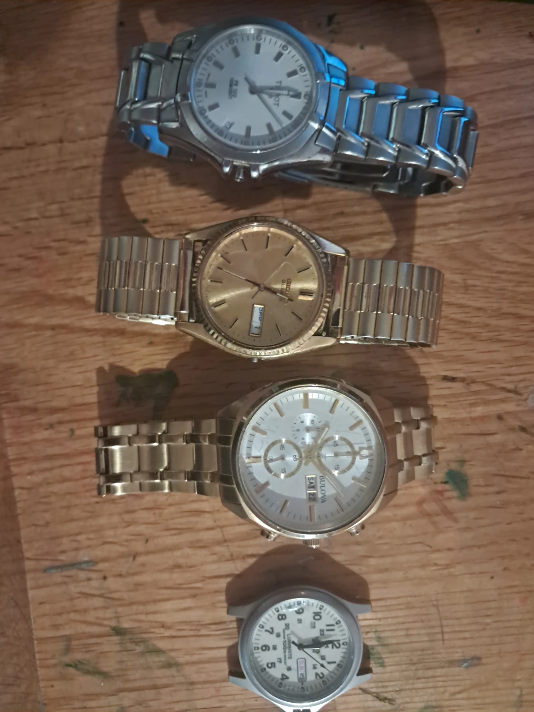 Tissot, Seiko, Bulova, and Timex Quartz Watches