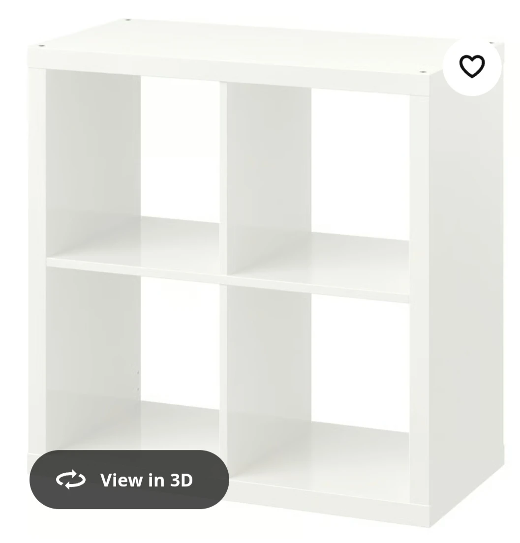 IKEA Kallax Shelf Unit, White - photo 3