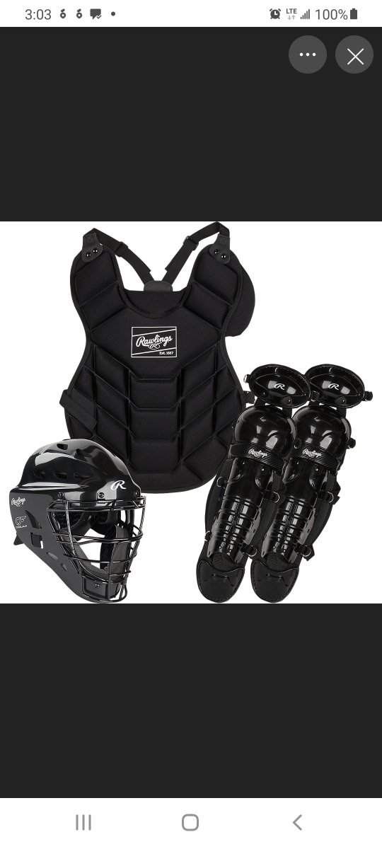 NEW Rawlings Renegade 2.0 Youth Catcher's Gear Set - photo 4