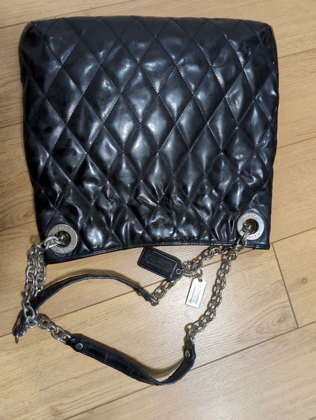 Large Coach Quilted Shoulder Bag - photo 2