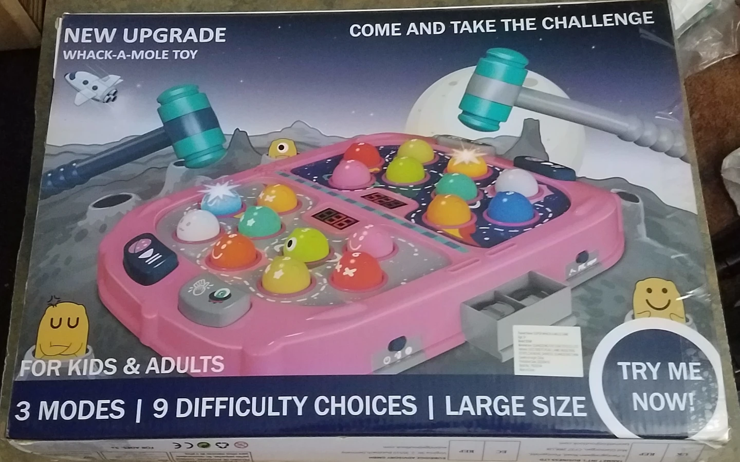 New Upgraded Whack A Mole Game Fun Toy for Kids and Adults