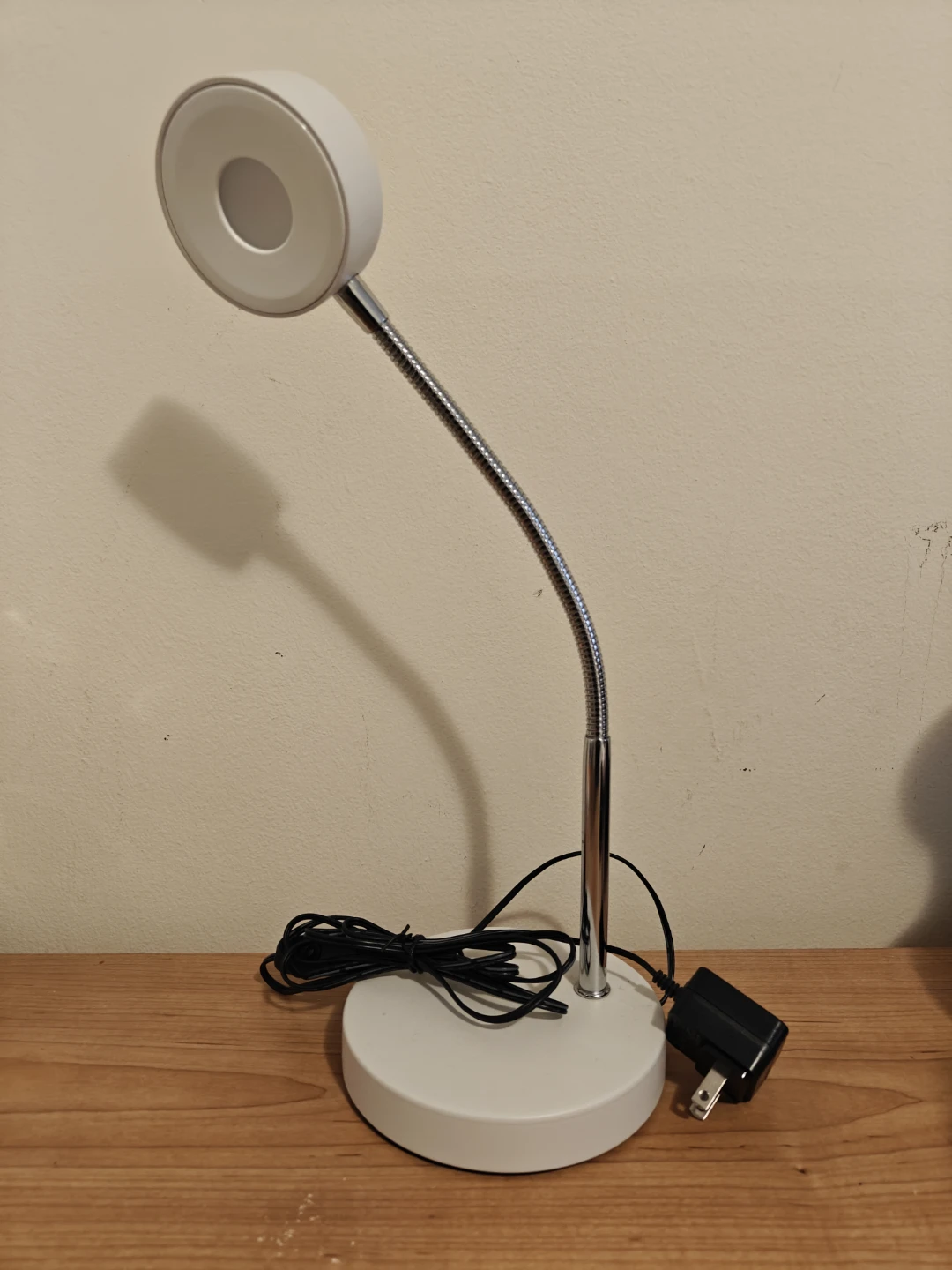 NOMA LED Desk Lamp, 15-1/4-in, White/Silver