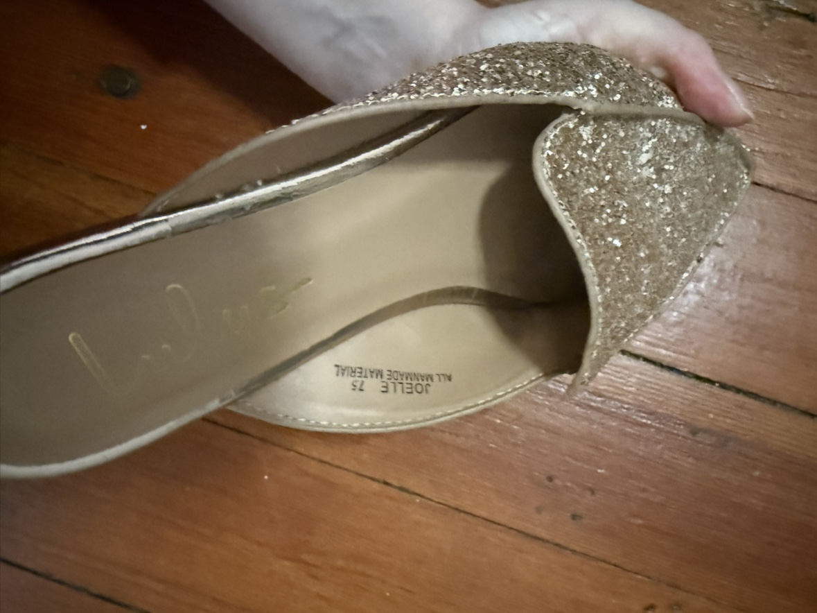 Lulus Glitter Pointed Toe Mules Size 7.5 - photo 3
